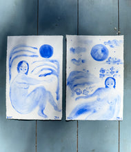 Load image into Gallery viewer, Azur nymph and moon