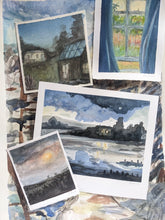 Load image into Gallery viewer, Night in the garden by the sea