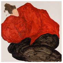 Load image into Gallery viewer, Girl in Red and Black