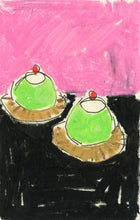 Load image into Gallery viewer, Green Cakes (Framed)
