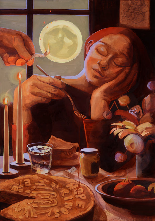 I'll cook you a pie on the Harvest Moon (Framed)