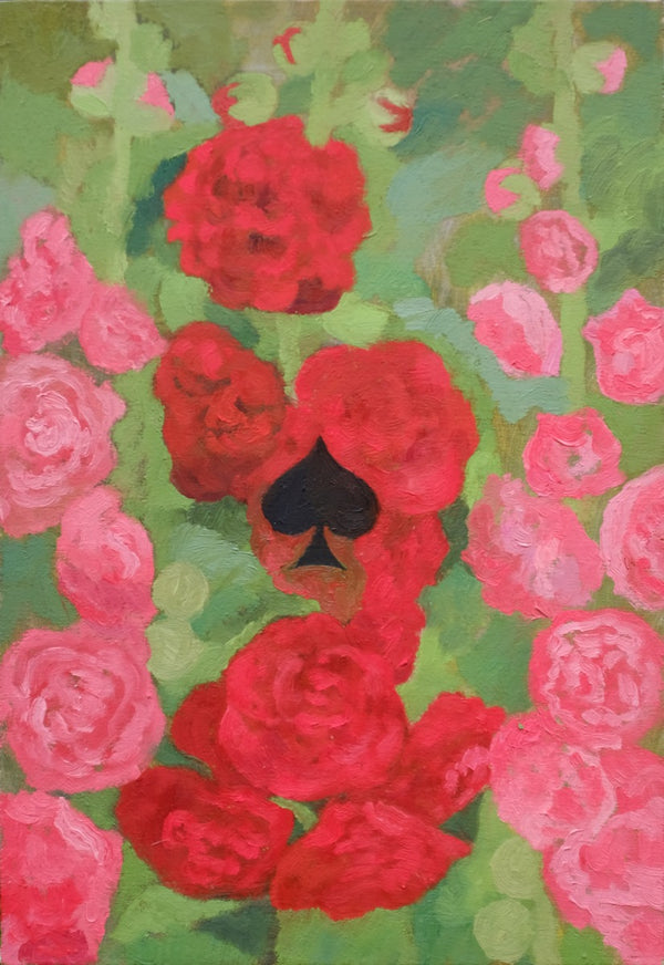 Hollyhocks