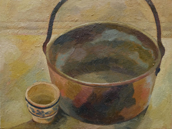 Metal Bucket Keeps a Small Cup Company