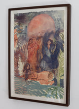 Load image into Gallery viewer, Pink moon rising (Framed)