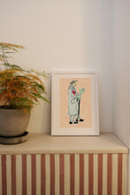 Load image into Gallery viewer, Mint Satin Gloves Print