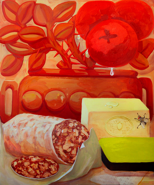 Still Life with Oranges, Meat and Butter