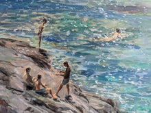 Load image into Gallery viewer, Swimming off the rocks, Prawle Point