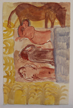 Load image into Gallery viewer, The knight's horse (Framed)