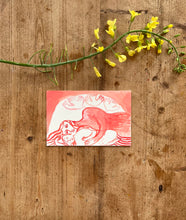 Load image into Gallery viewer, Three swans fly in with the full moon