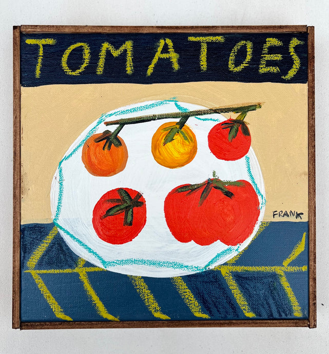 Tomatoes on plate