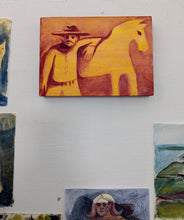 Load image into Gallery viewer, Man with horse in sepia
