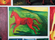 Load image into Gallery viewer, Red horse, running