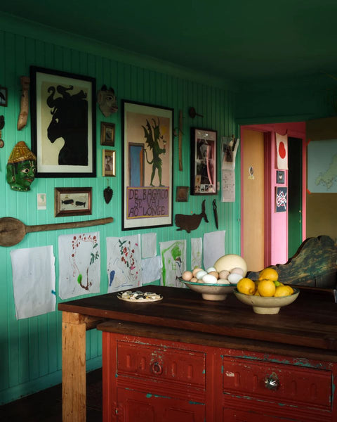 Tabby Booth's kitchen, featured in The World of Interiors press story for Partnership Editions.