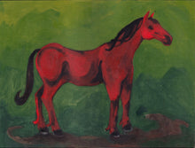 Load image into Gallery viewer, The red horse poses
