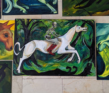 Load image into Gallery viewer, The return, through the forest at night