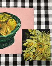 Load image into Gallery viewer, Daffodils on charcoal ground