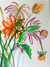 Load image into Gallery viewer, Dahlias on Gingham Table