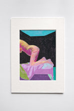 Load image into Gallery viewer, Nude On Purple With Purple And Green Ground Print