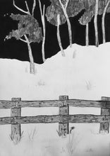 Load image into Gallery viewer, Nothing but Trees and Hills Beyond an Old Creaking Wooden Fence
