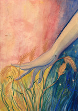 Load image into Gallery viewer, "She left the fields of corn, For twilight cold and lorn", in colour