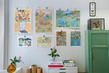 Load image into Gallery viewer, Art studio wall hang by rising artist Camilla Perkins.