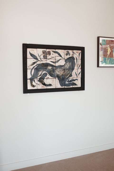 Translating Instinct Tile Painting (Framed)