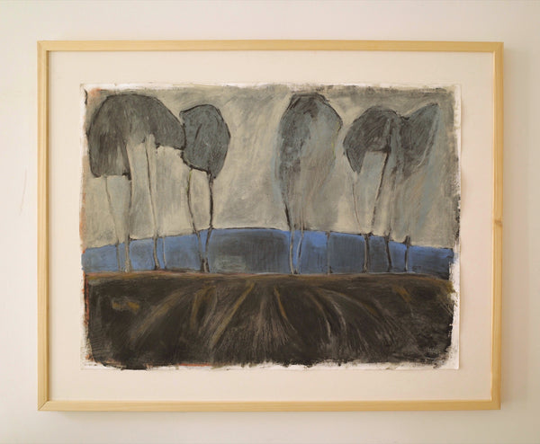 Her hands know the labour of the land (The Trees of Wooden Clogs) (Framed)