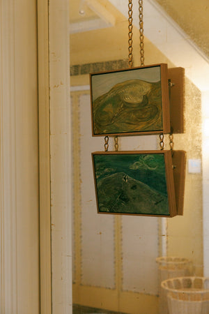 Mapped Landscape (III) (Framed)