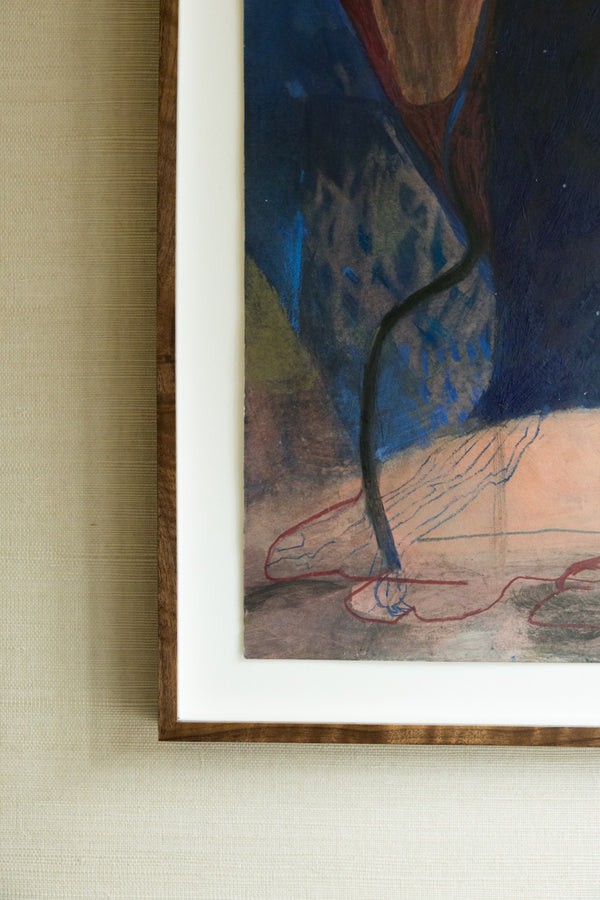 Digging for a root (Framed)