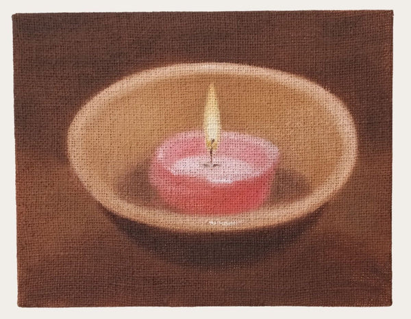 Pink candle (Framed)