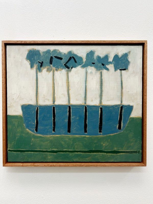 Blue Boat (Framed)