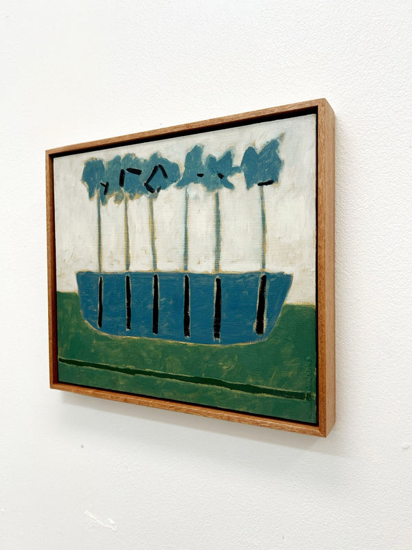 Blue Boat (Framed)
