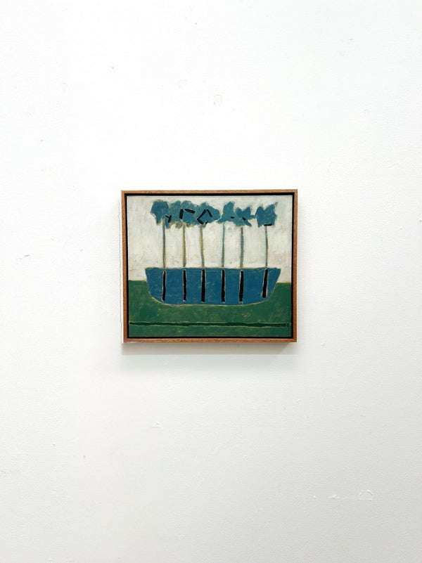 Blue Boat (Framed)