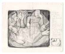 Load image into Gallery viewer, After dinner, Sketchbook study