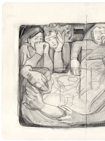 After dinner, Sketchbook study