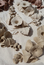 Load image into Gallery viewer, Alcea in white (A pair of horizontal candlesticks)