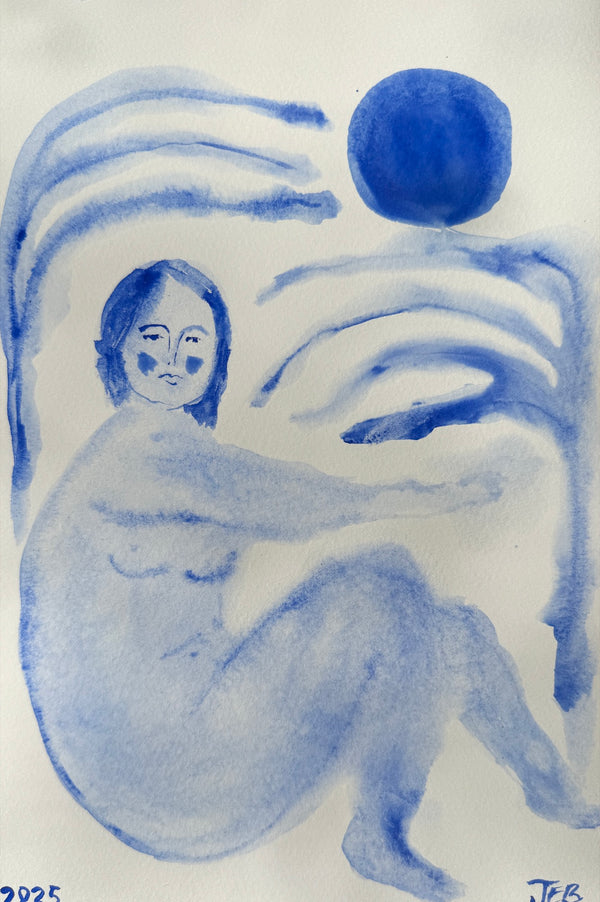 Azur nymph and moon