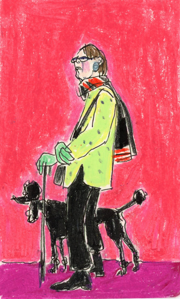 Black Poodle (Framed)