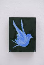 Load image into Gallery viewer, Blue Bird on Sap Green