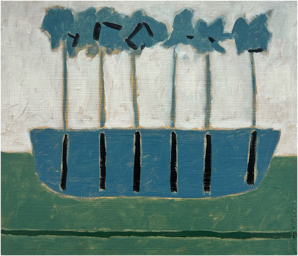 Blue Boat (Framed)