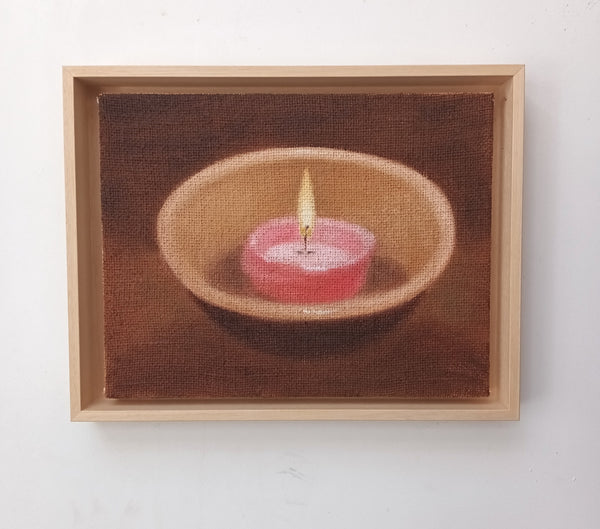 Pink candle (Framed)