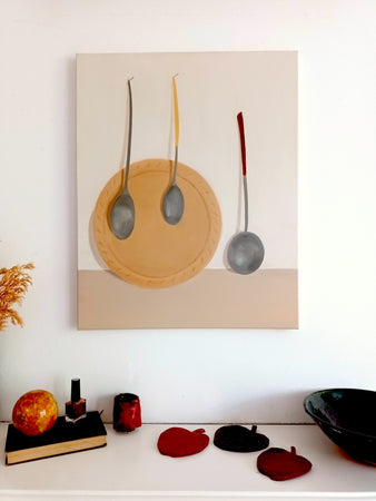 Chopping board and ladles