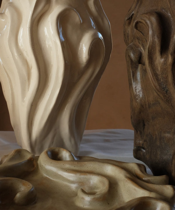 Relief Vase - Ivory