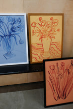 Load image into Gallery viewer, Irises on Rust Print
