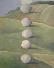 Load image into Gallery viewer, Echo (Sisyphus lies back, finally able to dream again, as his stone echoes up the hill)