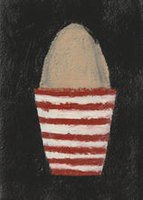 Load image into Gallery viewer, Egg Cup, red and white striped