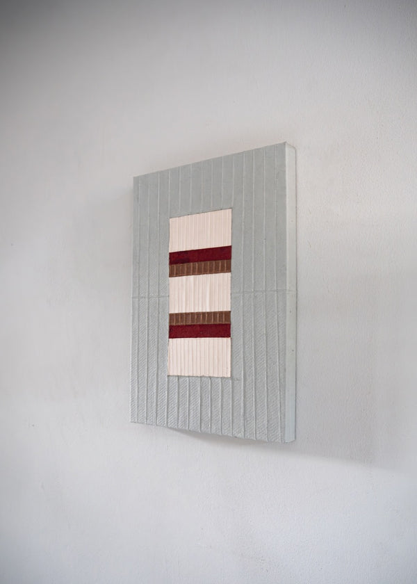 Emboss Red , Brown Stripe