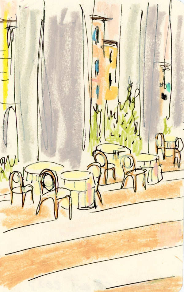 Empty Cafe (Framed)