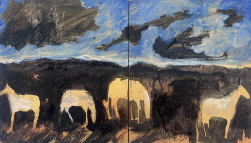Evening Seven Sisters (diptych)