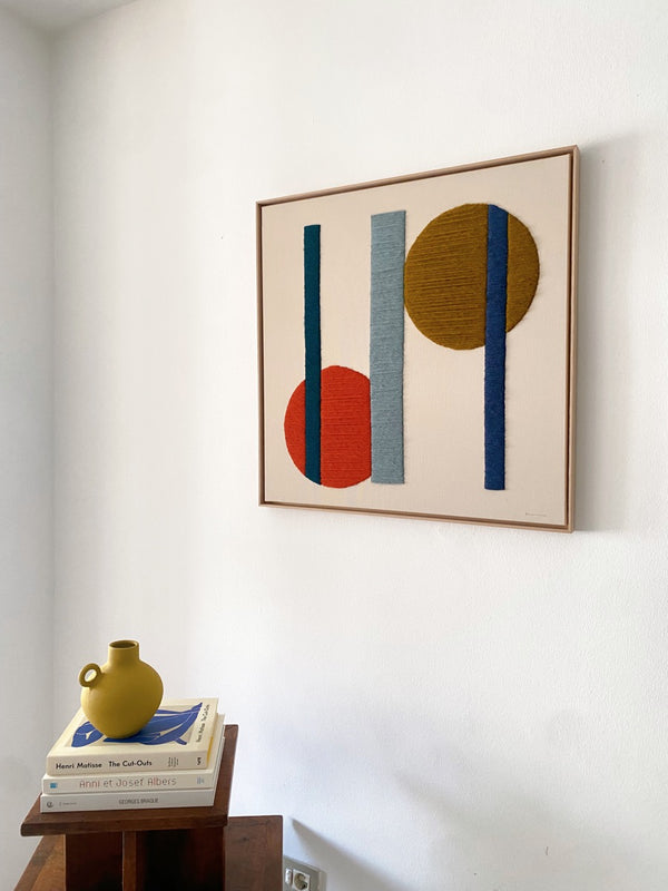 Facing Composition (Framed)